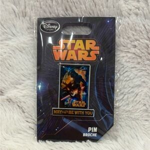 Disney Store 2014 Star Wars May the 4th Trading Pin NEW Vader Chewbacca
